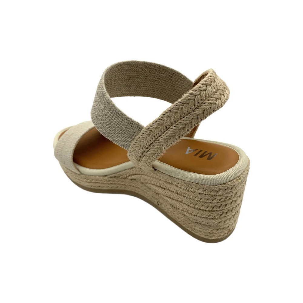 MIA Women's Brittni Wedged Woven Ankle Strap Sandals Natural - Medium - Picture 3 of 3